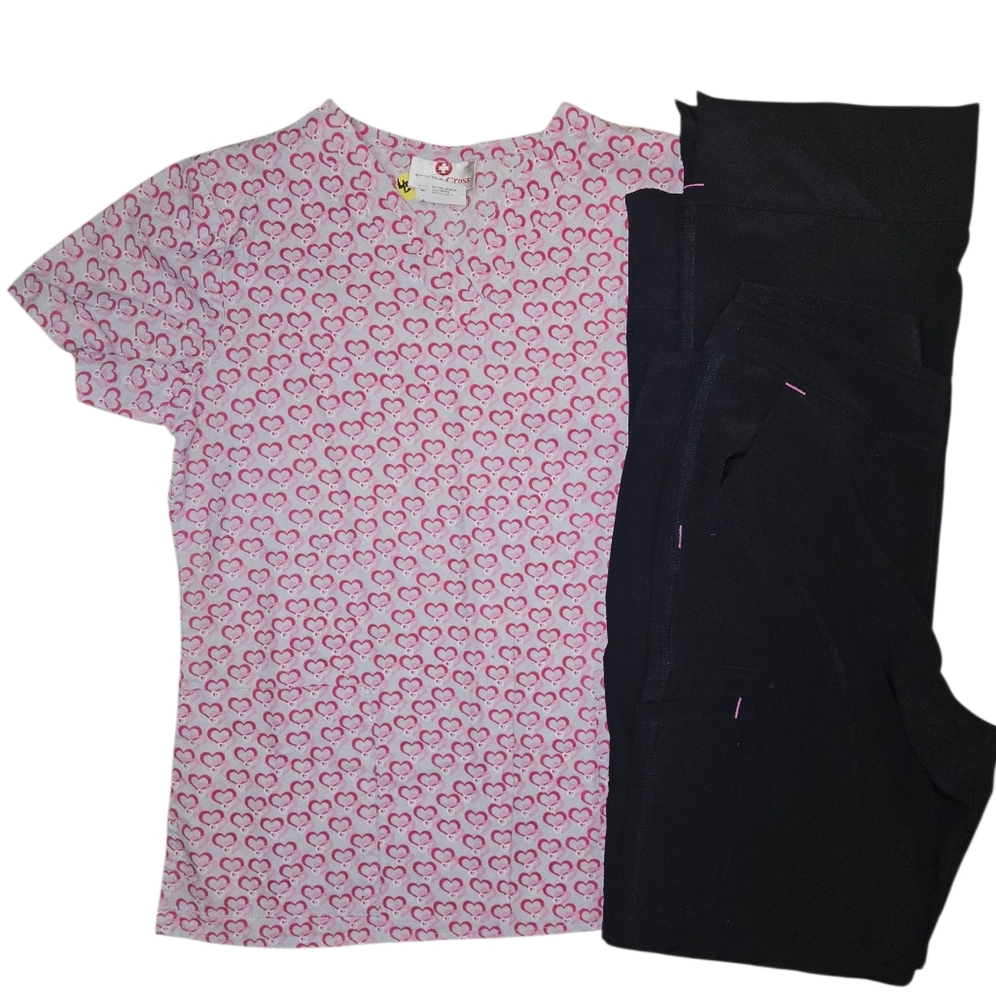 Hearts Scrub Set